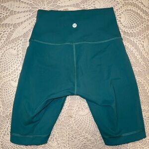 Teal Women's Lululemon Biker Shorts